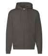 62034 Zip Through Hooded Sweatshirt Charcoal colour image